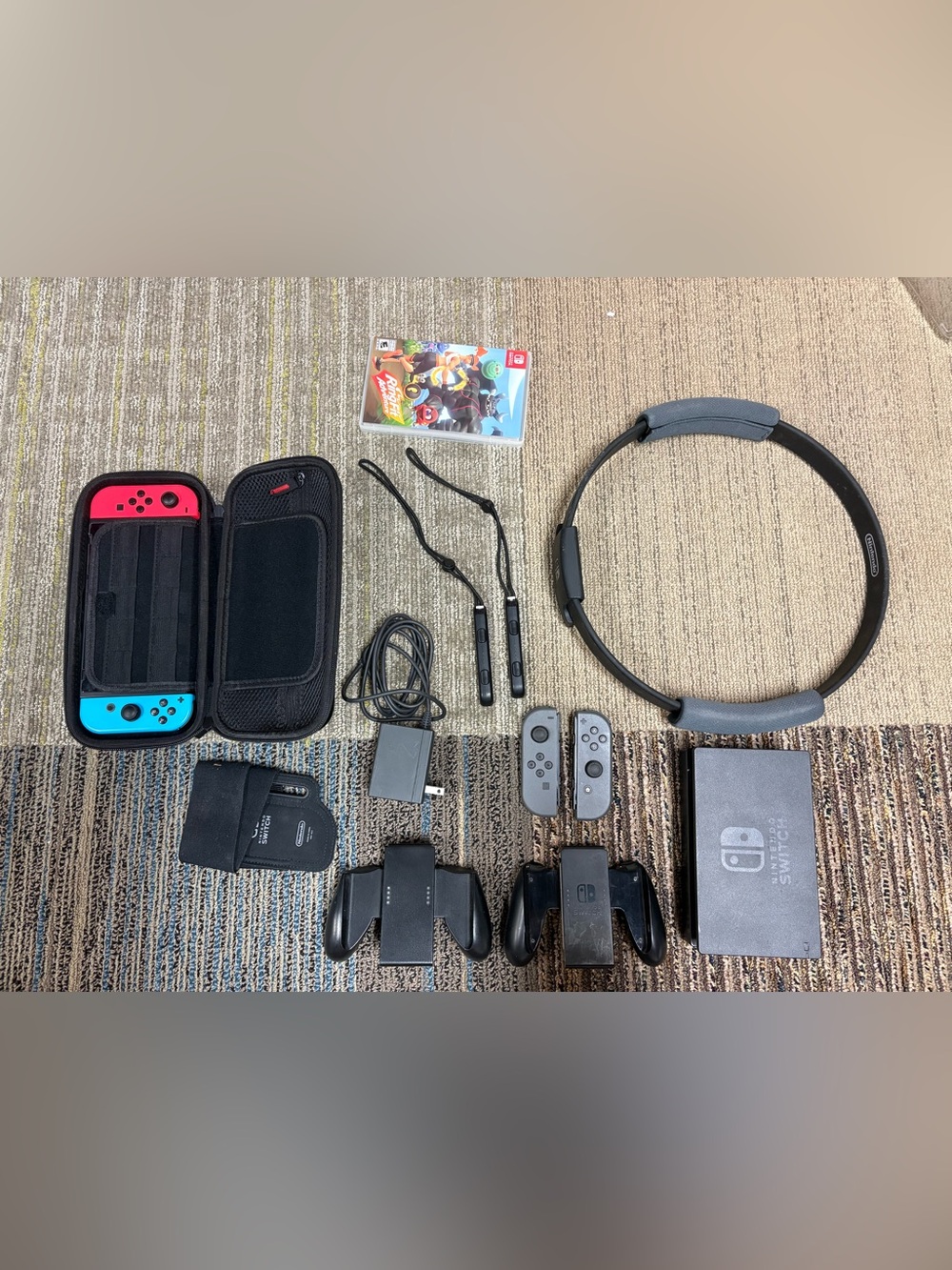 Nintendo Switch Bundle + Extra Joy-Cons + Accessories